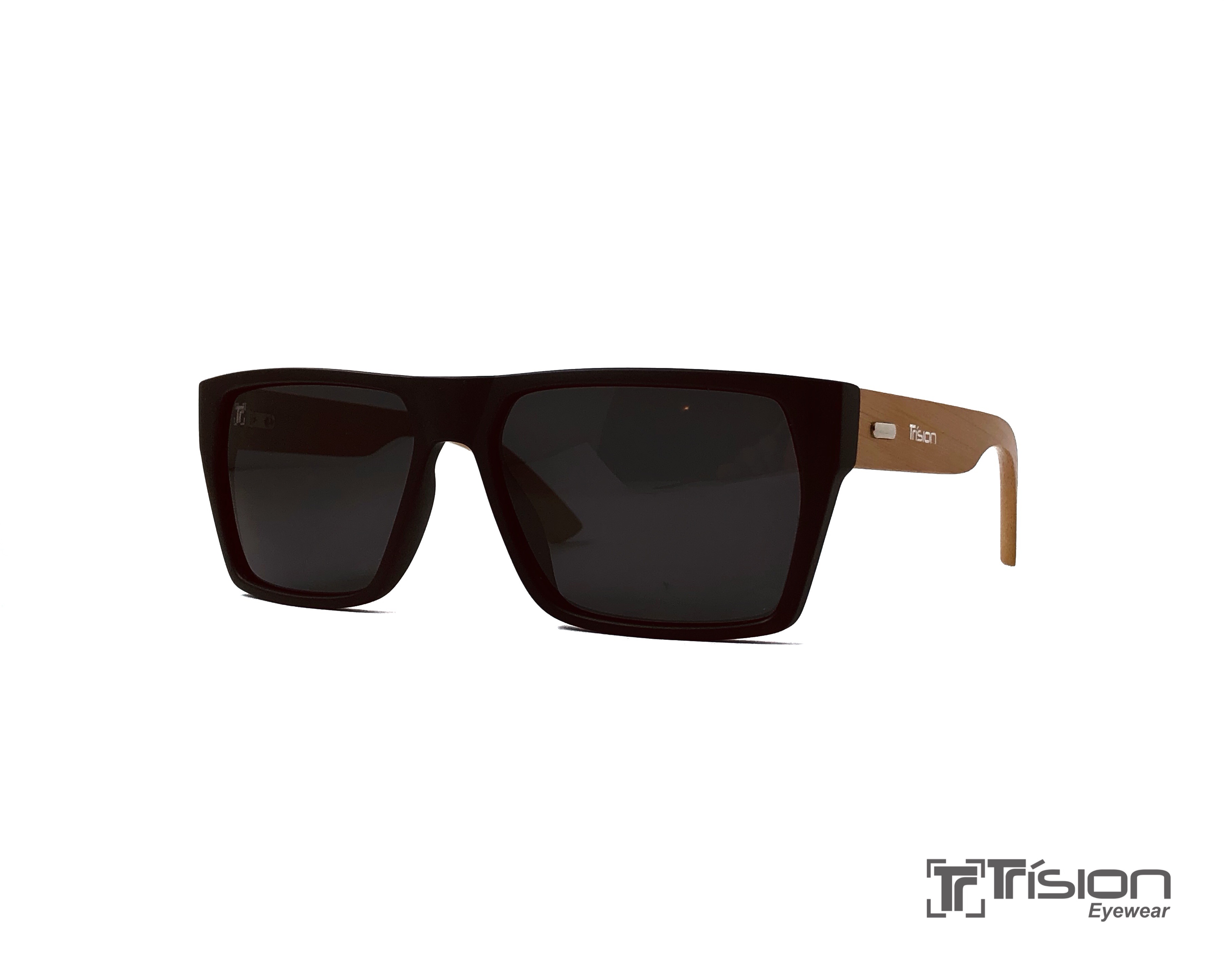 Óculos Shark Preto/Bambu